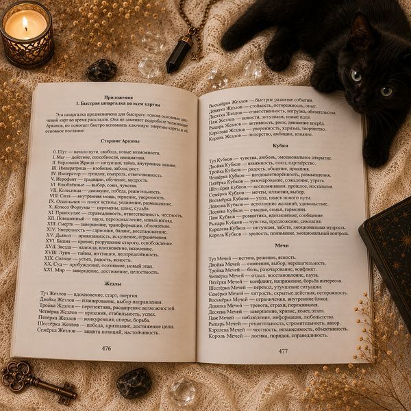 Книга &laquo;Таро Чёрных Котов&raquo;. Полное руководство по колоде КнЧернКот-1 фото