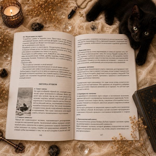 Книга &laquo;Таро Чёрных Котов&raquo;. Полное руководство по колоде КнЧернКот-1 фото