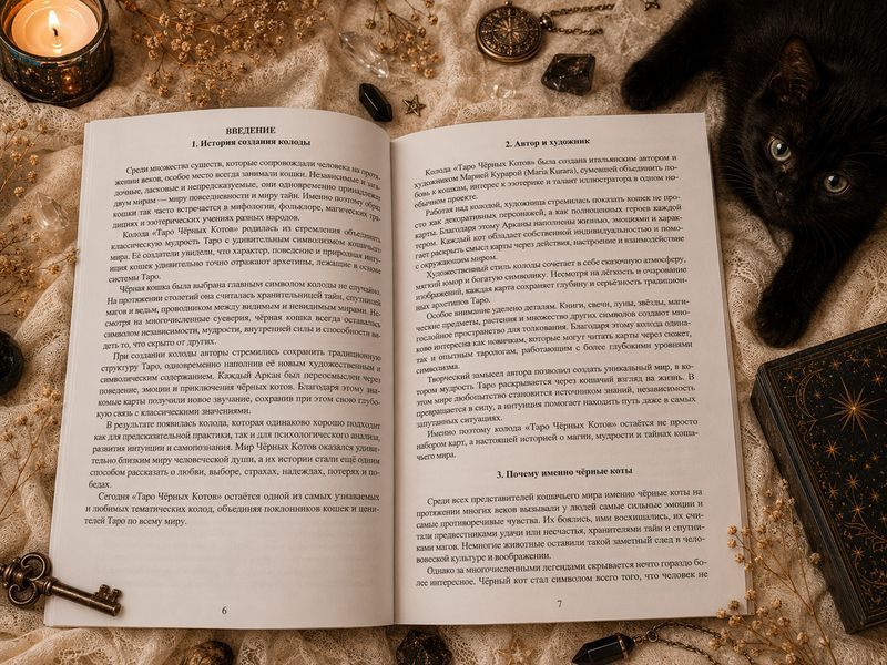 Книга &laquo;Таро Чёрных Котов&raquo;. Полное руководство по колоде КнЧернКот-1 фото