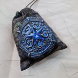 Атласный мешочек "Сапфир" для карт Таро и рун, подарков (13х18 см) МШ-17 фото